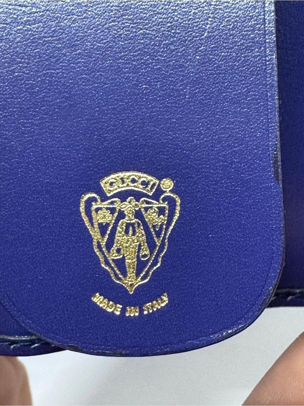 🇮🇹 NIB GUCCI AMETHYST LEATHER KEY CLES